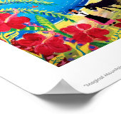 Kunstdruckerei: Magische Bergmusik, Menton Poster (Ecke)