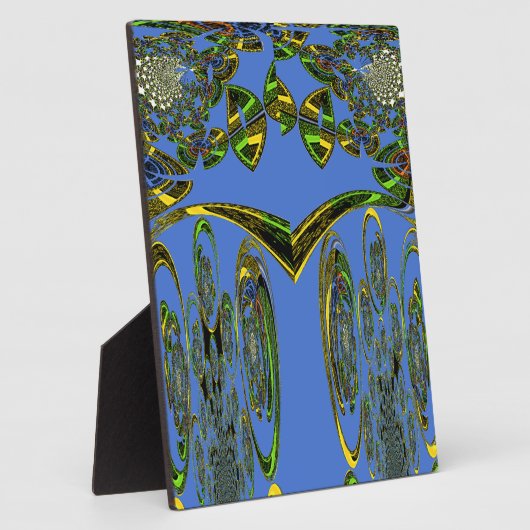 Kunstdruckerei mit Golden Abstract Design Fotoplatte (Seite)