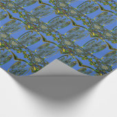 Kunstdruckerei mit Golden Abstract Design Geschenkpapier (Ecke)