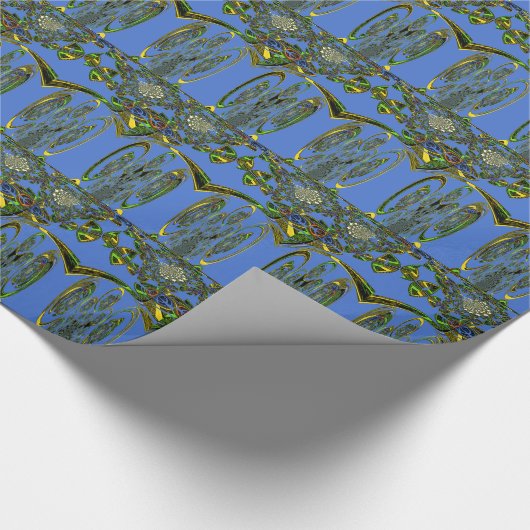 Kunstdruckerei mit Golden Abstract Design Geschenkpapier (Ecke)