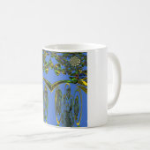 Kunstdruckerei mit Golden Abstract Design Kaffeetasse (VorderseiteRechts)