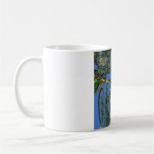 Kunstdruckerei mit Golden Abstract Design Kaffeetasse (Links)