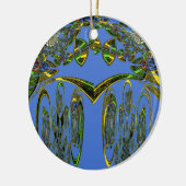 Kunstdruckerei mit Golden Abstract Design Keramik Ornament (Links)