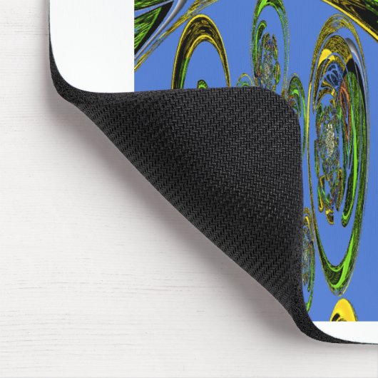 Kunstdruckerei mit Golden Abstract Design Mousepad (Ecke)