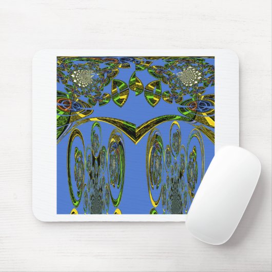 Kunstdruckerei mit Golden Abstract Design Mousepad (Mit Mouse)
