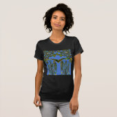 Kunstdruckerei mit Golden Abstract Design T-Shirt (Vorne ganz)