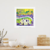 Kunstdruckerei: Peckerbinguine Poster (Küche)