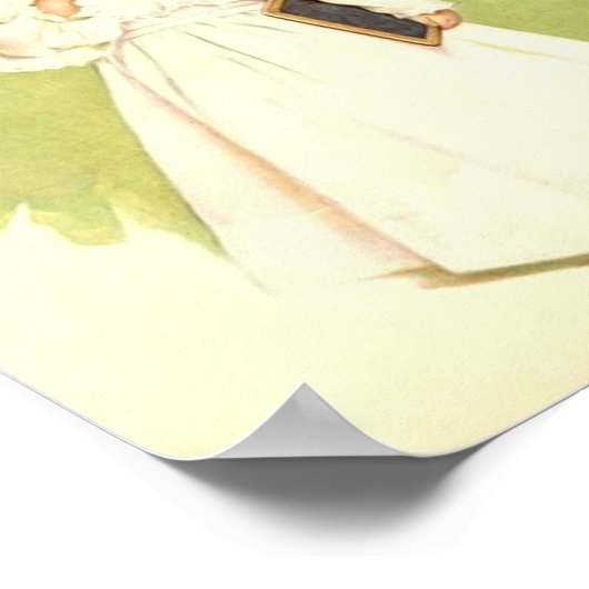 Kunstdruckerei von Maud Humphrey Little School Day Poster (Ecke)