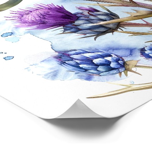 Kunstdruckerei, Wildblumen Poster (Ecke)