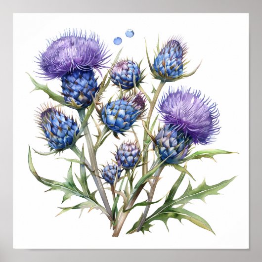 Kunstdruckerei, Wildblumen Poster (Vorne)