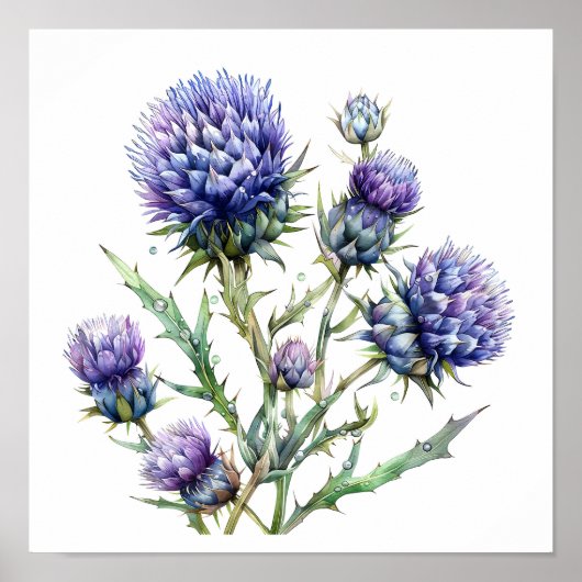 Kunstdruckerei, Wildblumen Poster (Vorne)