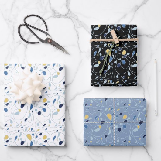 Kunstdruckpapier für eine Linie Geschenkpapier Set (Vorderseite)