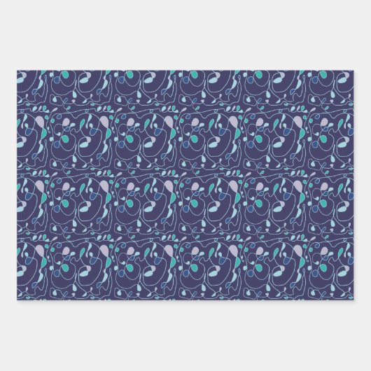 Kunstdruckpapier für eine Linie Geschenkpapier Set (Vorderseite 3)