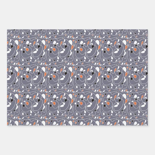 Kunstdruckpapier für eine Linie Geschenkpapier Set (Vorderseite 3)