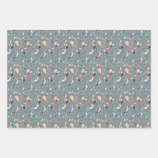 Kunstdruckpapier für eine Linie Geschenkpapier Set (Vorderseite 3)