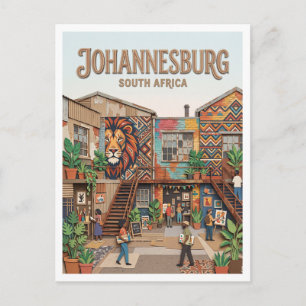 Künste auf Main Johannesburg Südafrika Postkarte