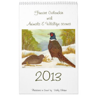 Künste-Kalender mit Tier- u. Tierszenen Kalender