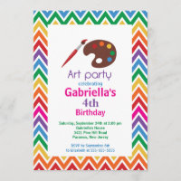 Künste u. Handwerks-Kinderfarben-Geburtstags-Party