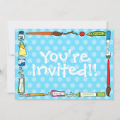 Künste u. Handwerks-Party Einladung (Rückseite)