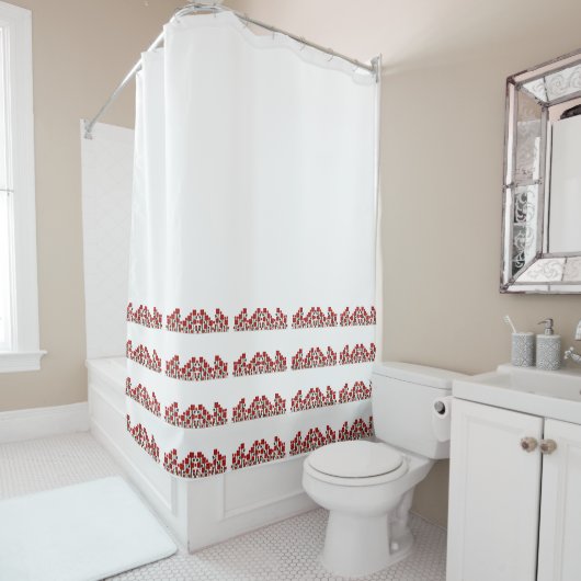 Künste u. Handwerks-Rose in der Auftrag-Art Duschvorhang (Beispiel)