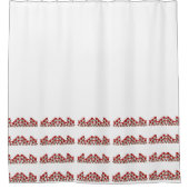 Künste u. Handwerks-Rose in der Auftrag-Art Duschvorhang (Vorderseite)