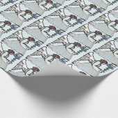 Künste und Handwerk Moravian Engel mit Blumen Geschenkpapier (Ecke)