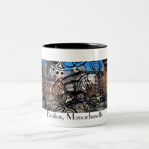 Künste und Handwerks-Boston-Tasse Zweifarbige Tasse