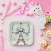 Kunsteiffelturmplatte Pappteller (Party)