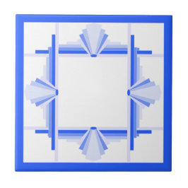 Kunstelemente aus Deko in Blau Fliese