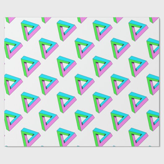 Kunstentwurf des Pops 90s Geschenkpapier (Flach)