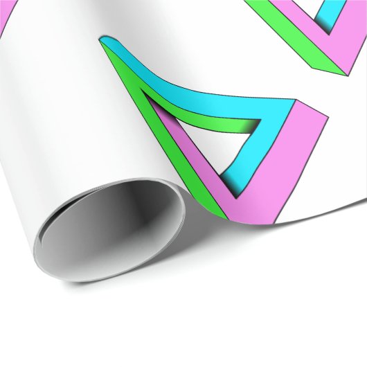 Kunstentwurf des Pops 90s Geschenkpapier (Rolleneckpunkt)