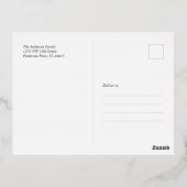 Kunsterlebnis Foto Foil Grußkarte Folien Feiertagspostkarte (Rückseite)