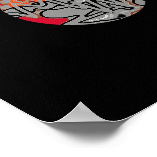 Kunstfahrraddekor Poster (Ecke)