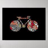 Kunstfahrraddekor Poster (Vorne)