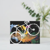 Kunstfahrradgemälde Postkarte (Stehend Vorderseite)