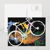 Kunstfahrradgemälde Postkarte (Vorne/Hinten)