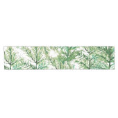 Kunstfarbenes Baummuster Kurzer Tischläufer (Horizontal)