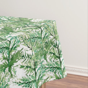 Kunstfarbenes Baummuster Tischdecke