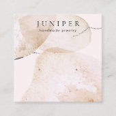 Kunstfarbengeflecht als Schmuckstück Quadratische Visitenkarte (Vorderseite)