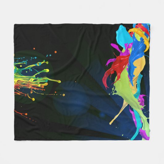 Kunstfarbenprägung Fleece Blanket (Vorderseite (Horizontal))