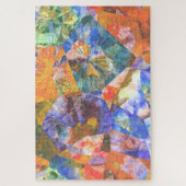 Kunstfarbiges Polygon Mosaik Art Pattern Puzzle (Vertikal)