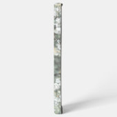 Kunstfeder schließt Portrait des schwarzen Pferdes Samsung Galaxy Hülle (Linke Seite)