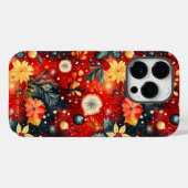Kunstferien - Festliche Blumen und Ornamente Case-Mate iPhone Hülle (Rückseite (Horizontal))