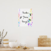 Kunstferien: Machen Sie Ihre magische Wasserfarbe Poster (Küche)