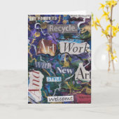 Kunstförderung Karte (Gelbe Blume)