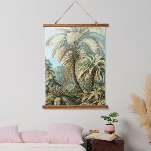 Kunstformen der Natur, Filicinae - Ernst Haeckel Wandteppich Mit Holzrahmen (Schlafzimmer)