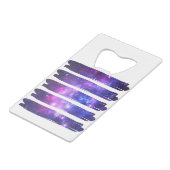 Kunstgalaxie Geldbeutel Flaschenöffner (Rückseite Schrägansicht)