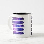Kunstgalaxie Zweifarbige Tasse (Vorderseite Links)