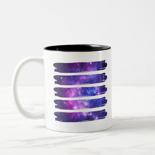 Kunstgalaxie Zweifarbige Tasse (Links)