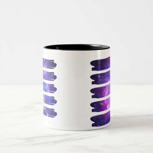 Kunstgalaxie Zweifarbige Tasse (Mittel)